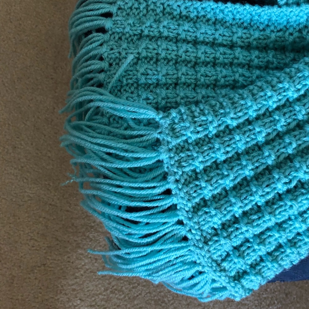 Handmade knitted scarf